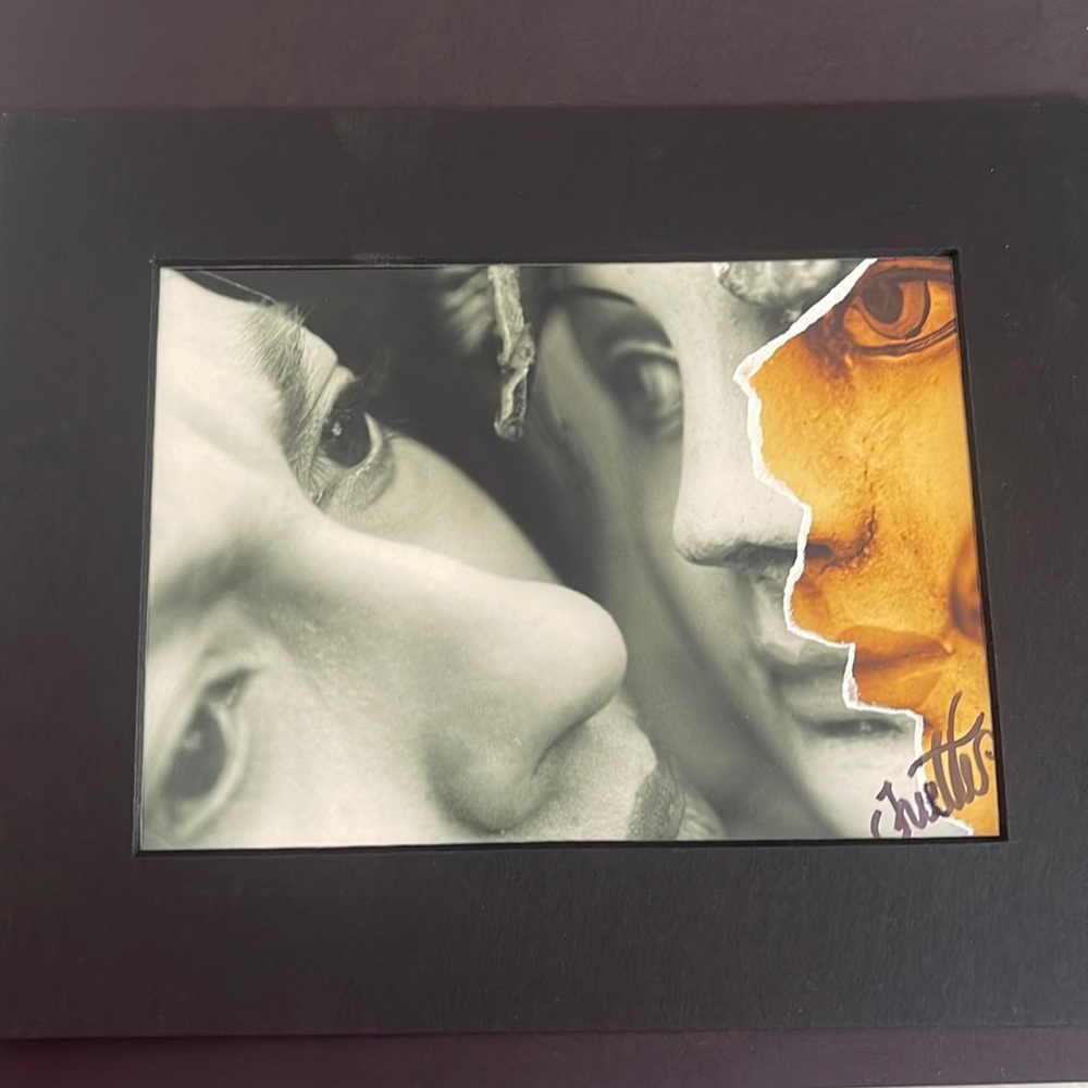 Photography “mask” by artist Ivette Bookman 1992 printed original. 7 x6 picture